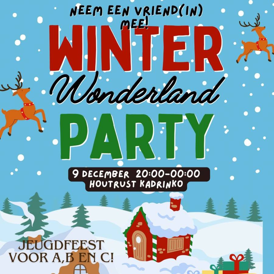 Winter Wonderland Party voor de A, B, C en N6-jeugd