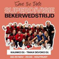 Dames 1 treft team uit superdivisie in derde bekerronde