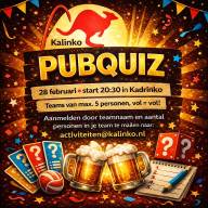 Schrijf je nu is voor de Kalinko Pubquiz!