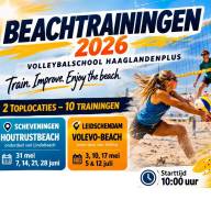 Beachtrainingen voor ABC-jeugd bij Volleybalschool HaaglandenPlus